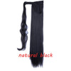 s-noilite 23" Long Curly Clip In Hair Tail False Hair Ponytail Hairpiece With Hairpins Synthetic Hair Pony Tail Hair Extension