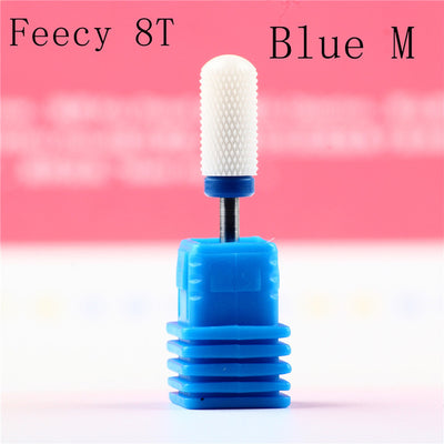 Milling Cutter For Manicure Ceramic Mill Manicure Machine Set Cutter For Pedicure Electric Nail Files Nail Drill Bit Feecy