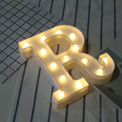 Luminous LED Letter Night Light Creative 26 English Alphabet Number Battery Lamp Romantic Wedding Party Decoration