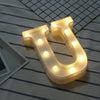 Luminous LED Letter Night Light Creative 26 English Alphabet Number Battery Lamp Romantic Wedding Party Decoration