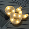 Luminous LED Letter Night Light Creative 26 English Alphabet Number Battery Lamp Romantic Wedding Party Decoration