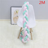 1M/2M/3M Baby Bumper Bed Braid Knot Pillow Cushion Bumper for Infant Bebe Crib Protector Cot Bumper Room Decor