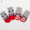 4pcs/Set Cute Puppy Dog Knit Socks Small Dogs Cotton Anti-Slip Cat Shoes For Autumn Winter Indoor Wear Slip On Paw Protector