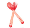 Baby bowl+spoon+fork Feeding Food Tableware Set Cartoon Bear Kids Dishes Eating Dinnerware Anti-hot Wheat Straw Training Plate