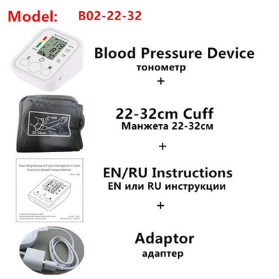 Saint Health Arm Automatic Blood Pressure Monitor BP Sphygmomanometer Pressure Meter Tonometer for Measuring Arterial Pressure