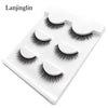 New 3 pairs natural false eyelashes fake lashes long makeup 3d mink lashes extension eyelash mink eyelashes for beauty #X11