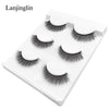 New 3 pairs natural false eyelashes fake lashes long makeup 3d mink lashes extension eyelash mink eyelashes for beauty #X11