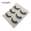 New 3 pairs natural false eyelashes fake lashes long makeup 3d mink lashes extension eyelash mink eyelashes for beauty #X11