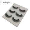 New 3 pairs natural false eyelashes fake lashes long makeup 3d mink lashes extension eyelash mink eyelashes for beauty #X11