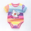 Newborn Baby Boys Girls Cartoon Cotton Bodysuit Infant Baby Bag Fart Sleeveless Vest Jumpsuit Summer Thin Penguin Pajamas Outfit