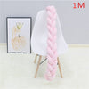 1M/2M/3M Baby Bumper Bed Braid Knot Pillow Cushion Bumper for Infant Bebe Crib Protector Cot Bumper Room Decor