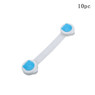 10pcs Child Safety Cabinet Lock Baby Proof Security Protector Drawer Door Cabinet Lock Plastic Protection Kids Safety Door Lock