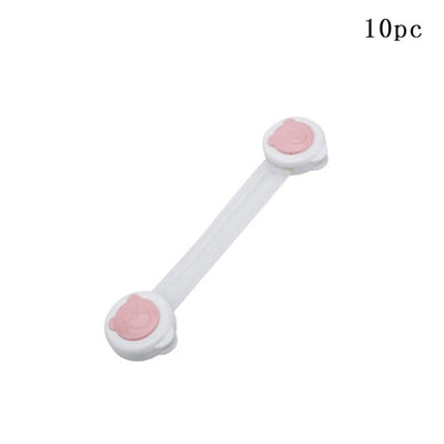 10pcs Child Safety Cabinet Lock Baby Proof Security Protector Drawer Door Cabinet Lock Plastic Protection Kids Safety Door Lock