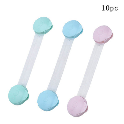 10pcs Child Safety Cabinet Lock Baby Proof Security Protector Drawer Door Cabinet Lock Plastic Protection Kids Safety Door Lock