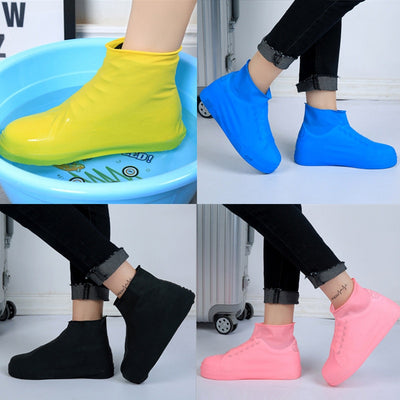 Fashion Rain Boots Waterproof Shoe Cover Silicone Shoe Cover Unisex Shoes Protective Cover Indoor Rainy Day Outdoor Rain Boots