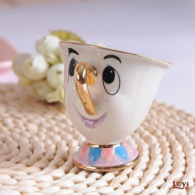 New Cartoon Beauty And The Beast Teapot Mug Mrs Potts Chip Tea Pot Cup One Set Lovely Christmas Gift Fast Post