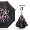 C Handle Windproof Reverse Folding Umbrella Man Women Sun Rain Car Inverted Umbrellas Double Layer Anti UV Self Stand Parapluie