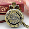 #5001 Nostalgic Punk Style Pocket Watch  Vintage Steampunk Retro Bronze Design Pocket Watch Quartz Pendant Necklace Gift