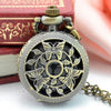 #5001 Nostalgic Punk Style Pocket Watch  Vintage Steampunk Retro Bronze Design Pocket Watch Quartz Pendant Necklace Gift