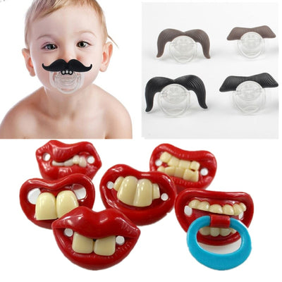 Silicone Funny Nipple Dummy Baby Soother Joke Prank Toddler Pacy Orthodontic Nipples Teether Baby Pacifier Christmas