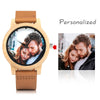 Creative Personality Lovers Watches UV Printing Photos Customers Bamboo Watch Customization Print OEM Great Gift for Love OEM