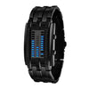 Technology Binary Watch Stainless Steel Date Digital LED Bracelet Sport Watches montre femme Men's Women's Watches