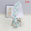 1M/2M/3M Baby Bumper Bed Braid Knot Pillow Cushion Bumper for Infant Bebe Crib Protector Cot Bumper Room Decor